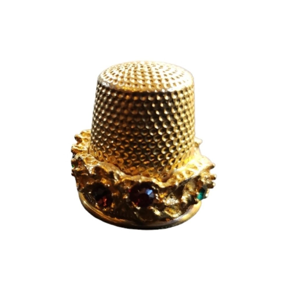 Vtg Jewled Thimble